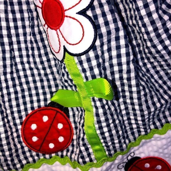 Nwot Girls 3-6M Rare Editions Seersucker Sun Dress - Picture 2 of 5